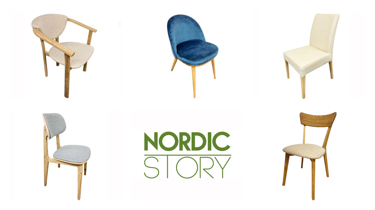 NordicStory sillas de madera maciza de roble estilo nordico escandinavo