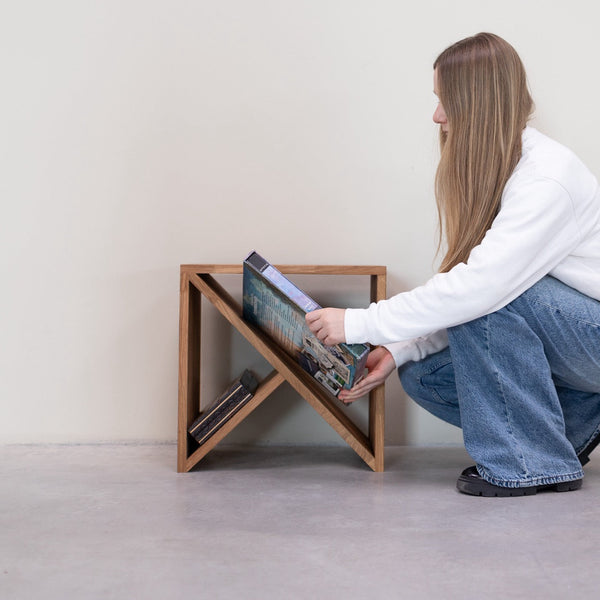 Mesa auxiliar, mesita de noche de madera maciza de roble Denmark | NordicStory