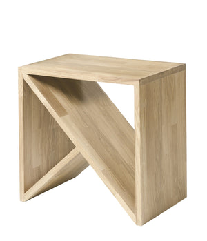 Mesa auxiliar, mesita de noche de madera maciza de roble Denmark | NordicStory