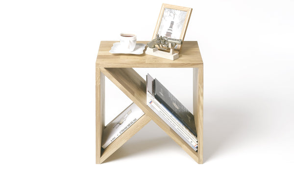 Mesa auxiliar, mesita de noche de madera maciza de roble Denmark | NordicStory