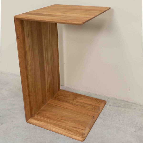 Mesa lateral auxiliar de madera maciza de roble Sono 2 | NordicStory