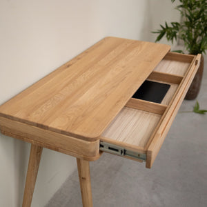 Mesa escritorio tocador de madera maciza de roble Escandi Atelier | NordicStory
