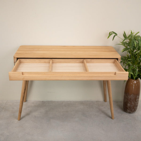 Mesa escritorio tocador de madera maciza de roble Escandi Atelier | NordicStory