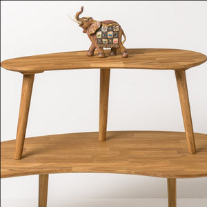 Mesa de centro apilables de madera maciza de roble Escandi | NordicStory