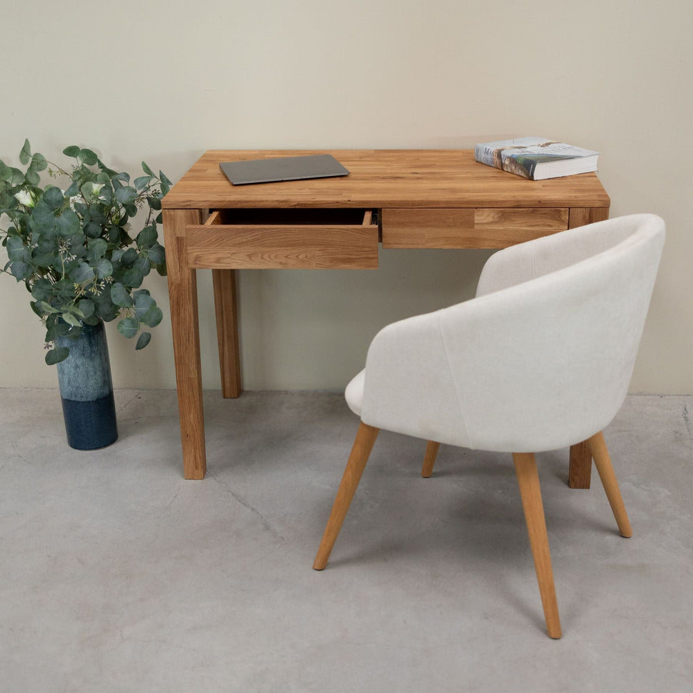Mesa escritorio de madera maciza de roble Axel I | NordicStory