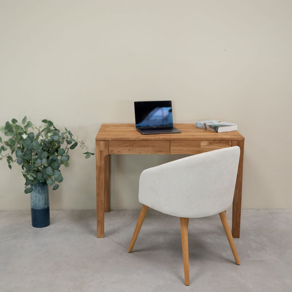 Mesa escritorio de madera maciza de roble Axel I | NordicStory