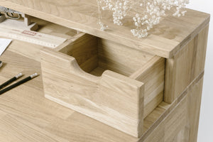 Mesa escritorio de madera maciza de roble Axel II | NordicStory