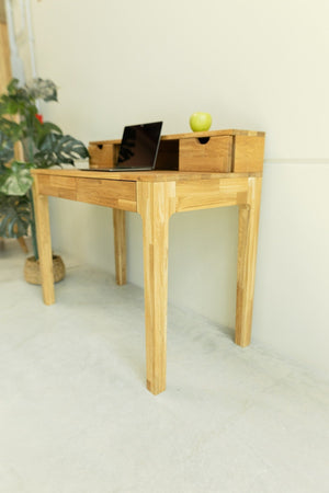 Mesa escritorio de madera maciza de roble Axel II | NordicStory