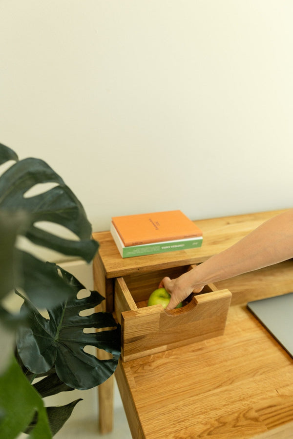 Mesa escritorio de madera maciza de roble Axel II | NordicStory