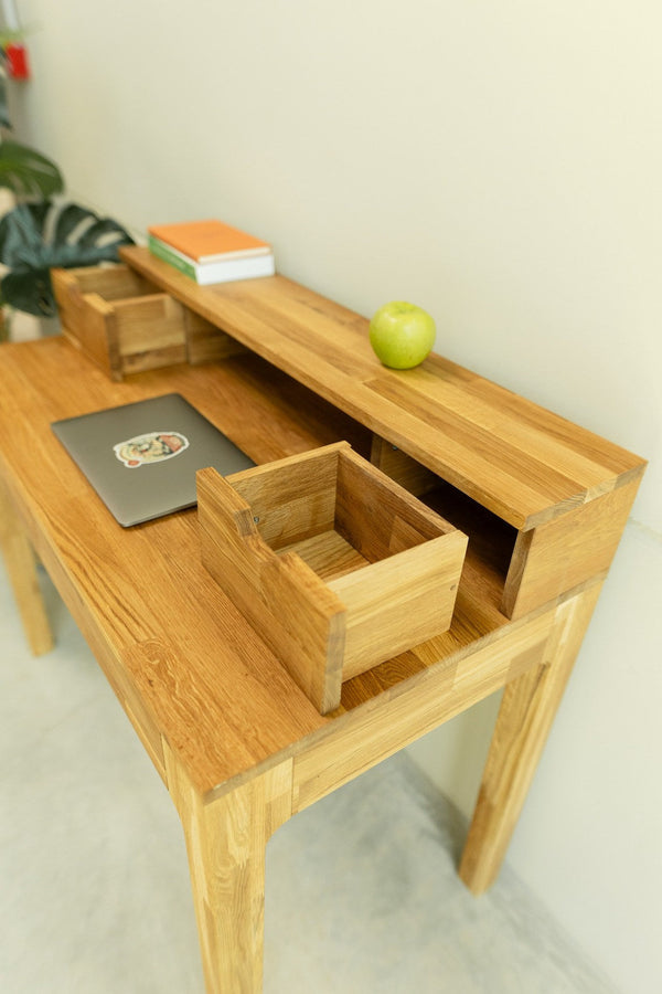 Mesa escritorio de madera maciza de roble Axel II | NordicStory