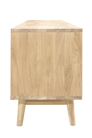 Mueble de TV de madera maciza de roble Escandi | NordicStory