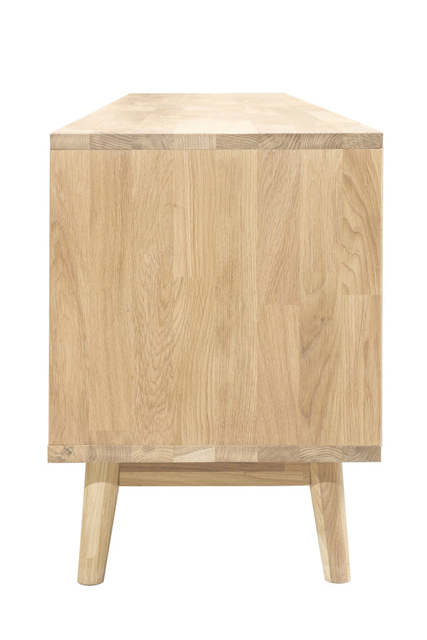Mueble de TV de madera maciza de roble Escandi | NordicStory