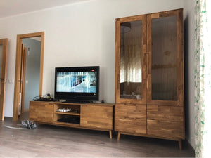 Mueble de TV de madera maciza de roble Escandi | NordicStory