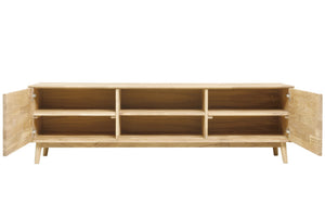 Mueble de TV de madera maciza de roble Escandi | NordicStory