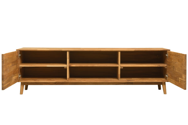 Mueble de TV de madera maciza de roble Escandi | NordicStory