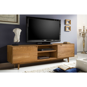 Mueble de TV de madera maciza de roble Escandi | NordicStory