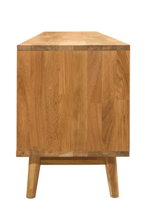 Mueble de TV de madera maciza de roble Escandi | NordicStory