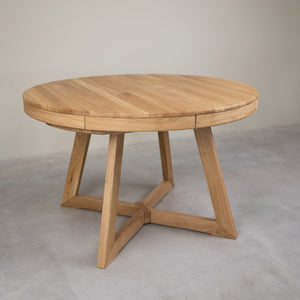 Mesa extensible de comedor de madera maciza de roble Escandi Atelier | NordicStory