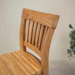 Taburete de bar de madera maciza de roble Provance | NordicStory