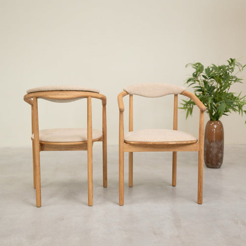 Pack de 2 o 4 Sillas de Comedor Lord, Estructura de Madera Maciza de Roble | NordicStory