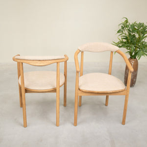 Pack de 2 o 4 Sillas de Comedor Lord, Estructura de Madera Maciza de Roble | NordicStory
