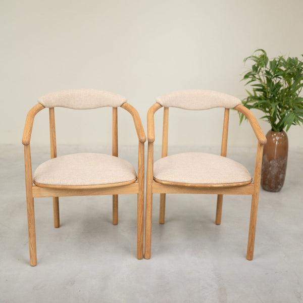 Pack de 2 o 4 Sillas de Comedor Lord, Estructura de Madera Maciza de Roble | NordicStory