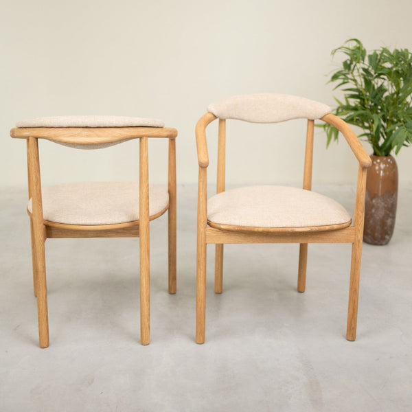 Pack de 2 o 4 Sillas de Comedor Lord, Estructura de Madera Maciza de Roble | NordicStory