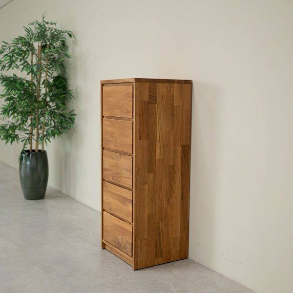 Cómoda alta de madera maciza de roble Oregon | NordicStory