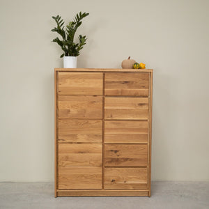 Aparador alto de madera maciza de roble Oregon 1.5 | NordicStory