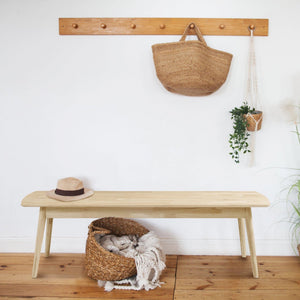 Banco de madera maciza de roble Escandi | NordicStory