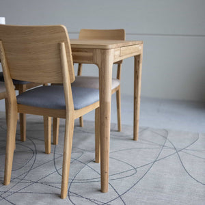Mesa de comedor extensible de madera maciza de roble BERGAMO | NordicStory