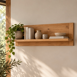 Estante de pared de madera maciza roble Aden | NordicStory