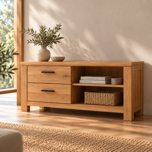 Mueble de TV de madera maciza roble Aden 2 | NordicStory