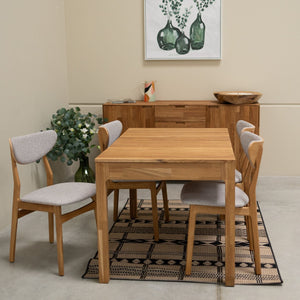 Pack de 2 o 4 Sillas de Comedor de Madera Maciza de Roble Maxwell, tapizado | NordicStory