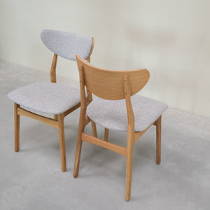Pack de 2 o 4 Sillas de Comedor de Madera Maciza de Roble Maxwell, tapizado | NordicStory