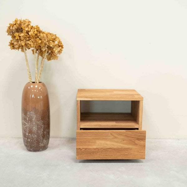 Mesita de noche de madera maciza de roble Denmark | NordicStory