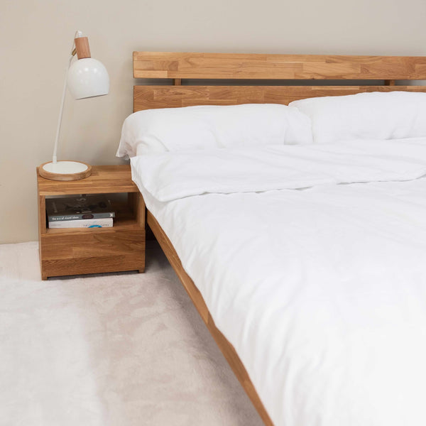 Mesita de noche de madera maciza de roble Denmark | NordicStory