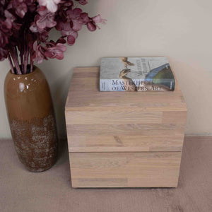Mesita de noche de madera maciza de roble Denmark 2 | NordicStory