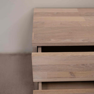 Mesita de noche de madera maciza de roble Denmark 2 | NordicStory