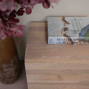 Mesita de noche de madera maciza de roble Denmark 2 | NordicStory