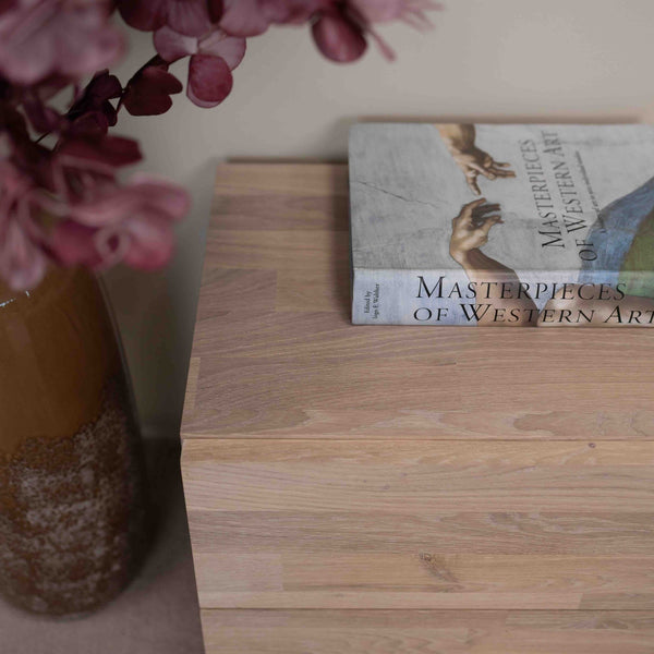 Mesita de noche de madera maciza de roble Denmark 2 | NordicStory