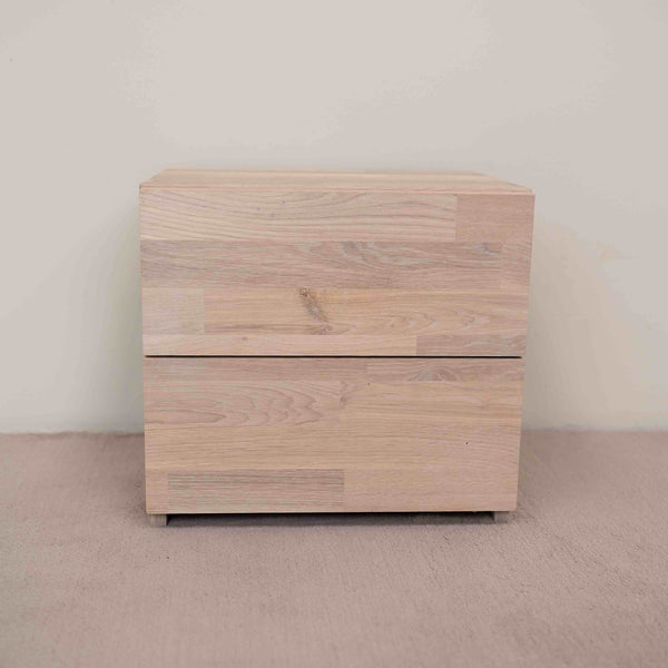 Mesita de noche de madera maciza de roble Denmark 2 | NordicStory
