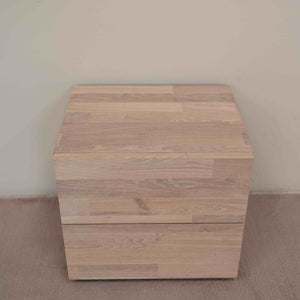 Mesita de noche de madera maciza de roble Denmark 2 | NordicStory