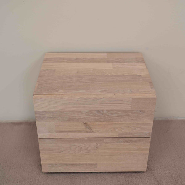 Mesita de noche de madera maciza de roble Denmark 2 | NordicStory