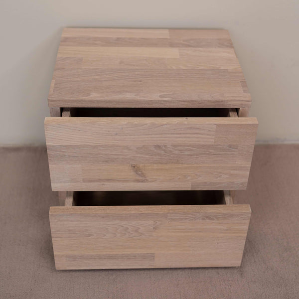 Mesita de noche de madera maciza de roble Denmark 2 | NordicStory