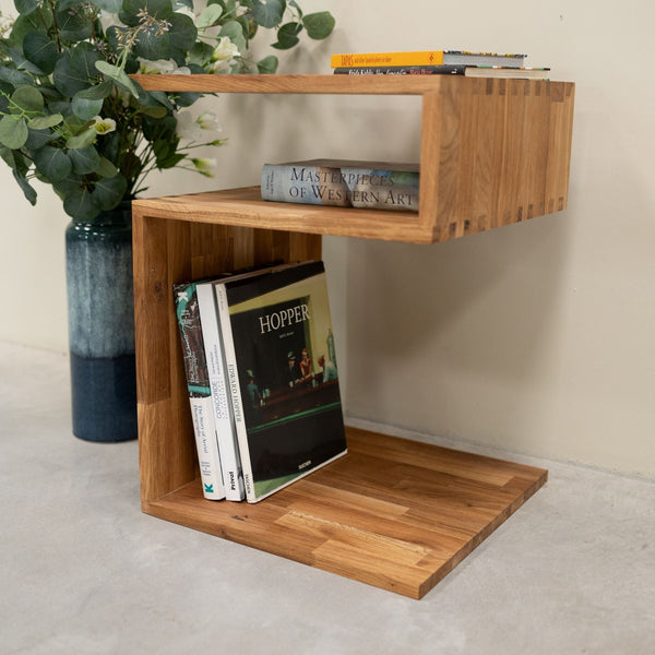 Mesa auxiliar de madera maciza de roble Sofi | NordicStory