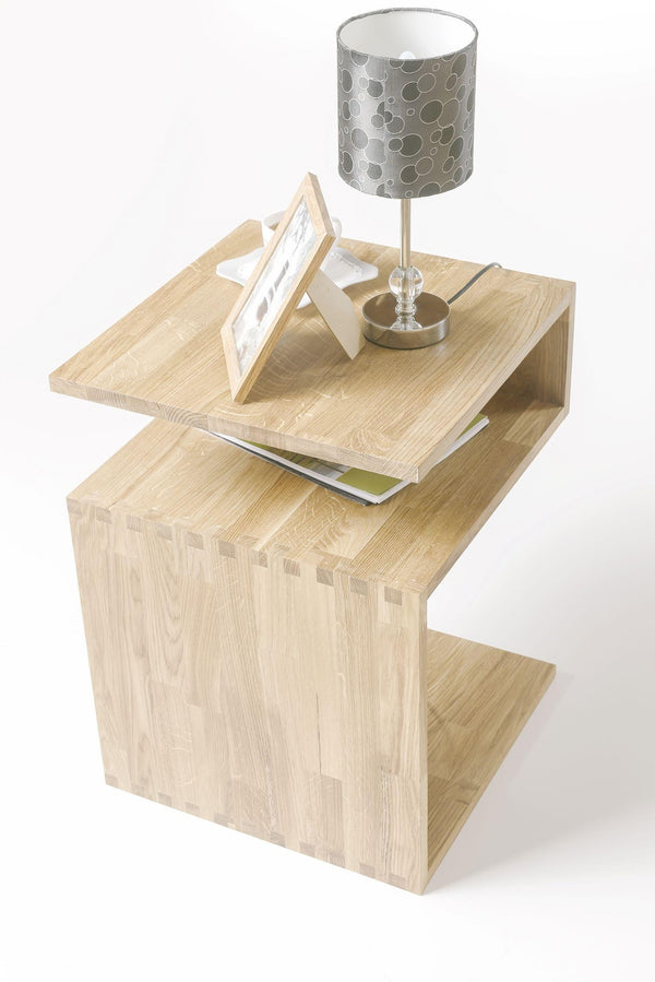 Mesa auxiliar de madera maciza de roble Sofi | NordicStory