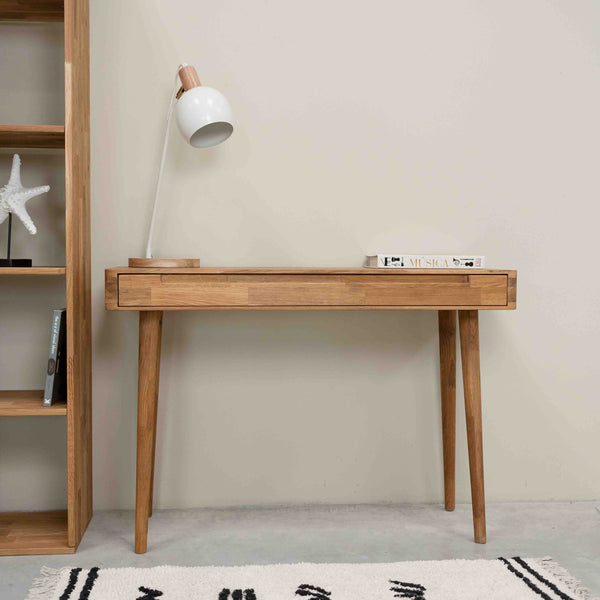 Mesa escritorio tocador de madera maciza de roble Escandi | NordicStory