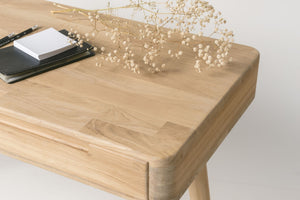 Mesa escritorio tocador de madera maciza de roble Escandi | NordicStory