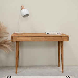 Mesa escritorio tocador de madera maciza de roble Escandi | NordicStory